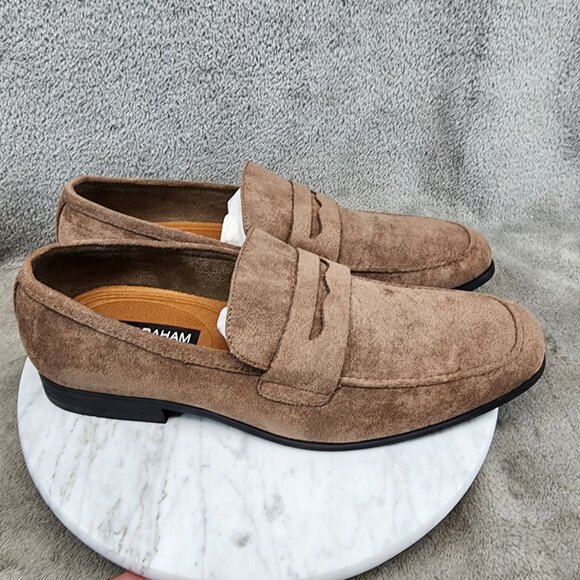 Nick Graham Shoes Mens Size 10 Altred Brown Penny Loafers *NWT* main image 9